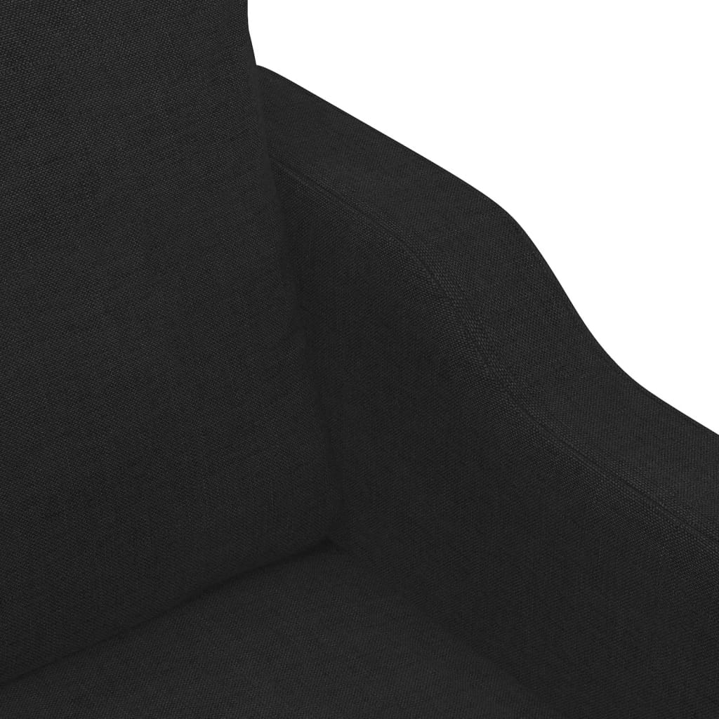 4-delige Loungeset met kussens stof zwart is nu te koop bij PeponiXL, paradijselijk wonen!