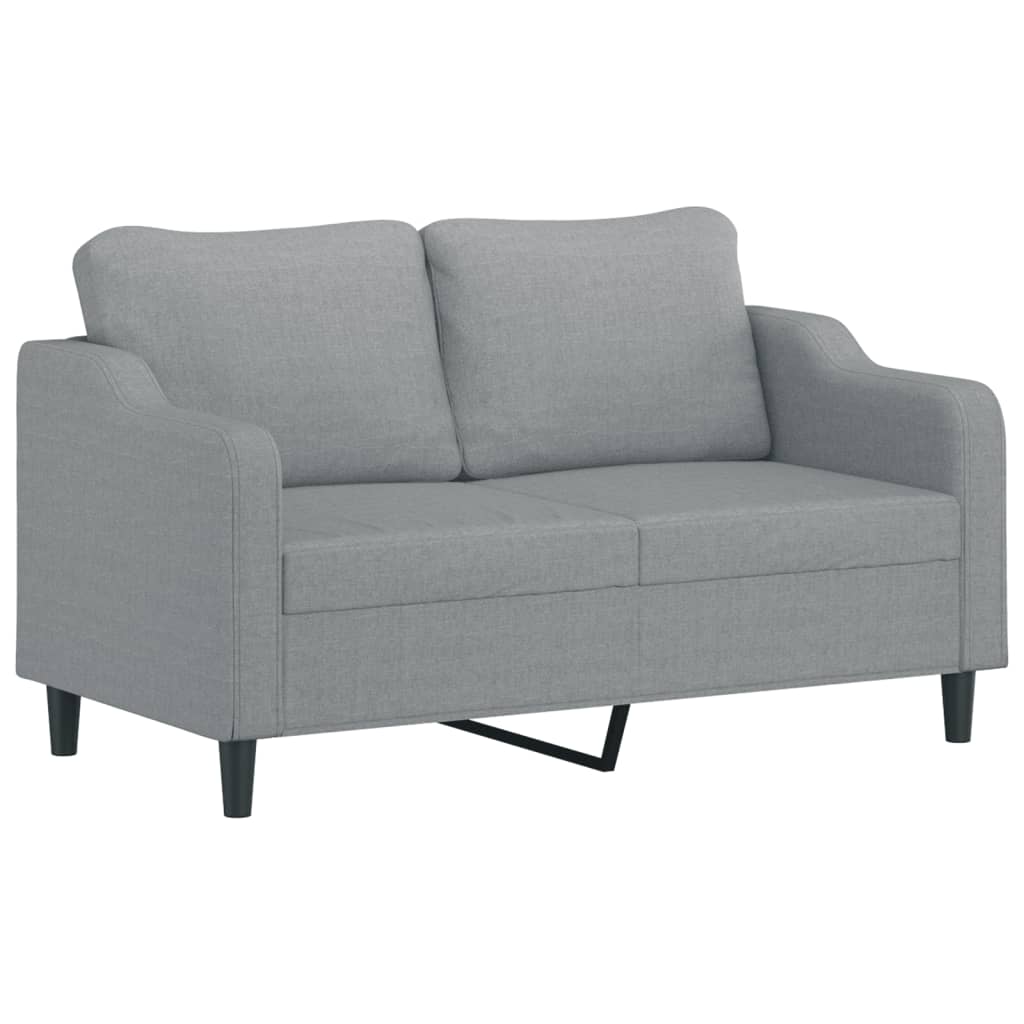 2-delige Loungeset met kussens stof lichtgrijs is nu te koop bij PeponiXL, paradijselijk wonen!