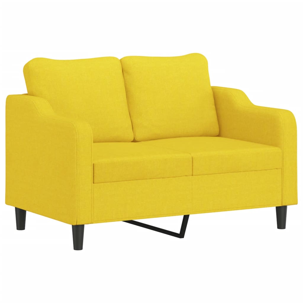 2-delige Loungeset met kussens stof lichtgeel is nu te koop bij PeponiXL, paradijselijk wonen!