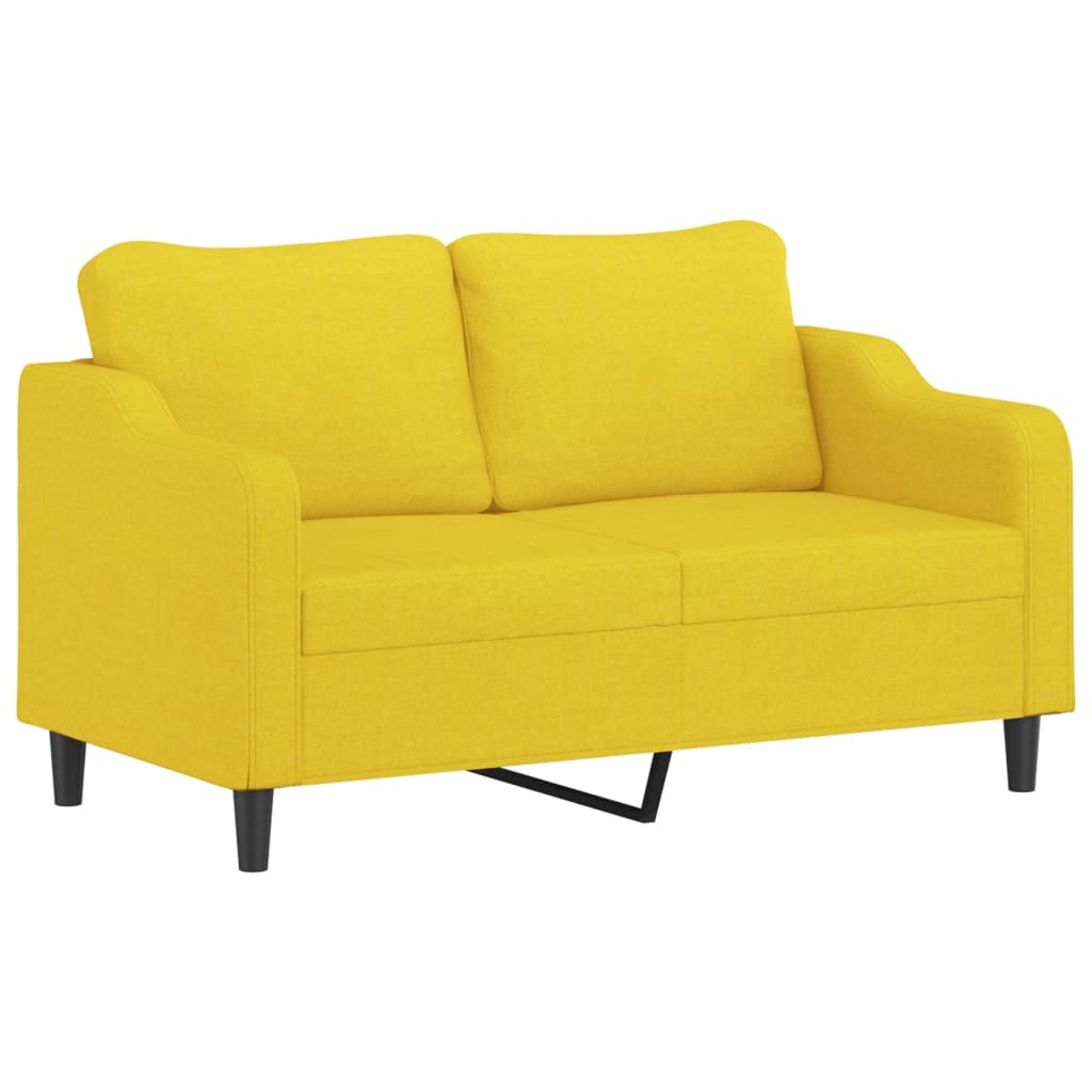2-delige Loungeset met kussens stof lichtgeel is nu te koop bij PeponiXL, paradijselijk wonen!