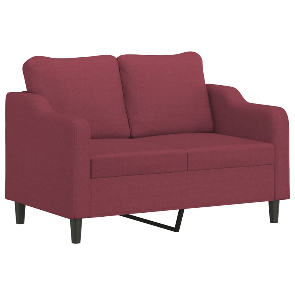 2-delige Loungeset met kussens stof wijnrood is nu te koop bij PeponiXL, paradijselijk wonen!