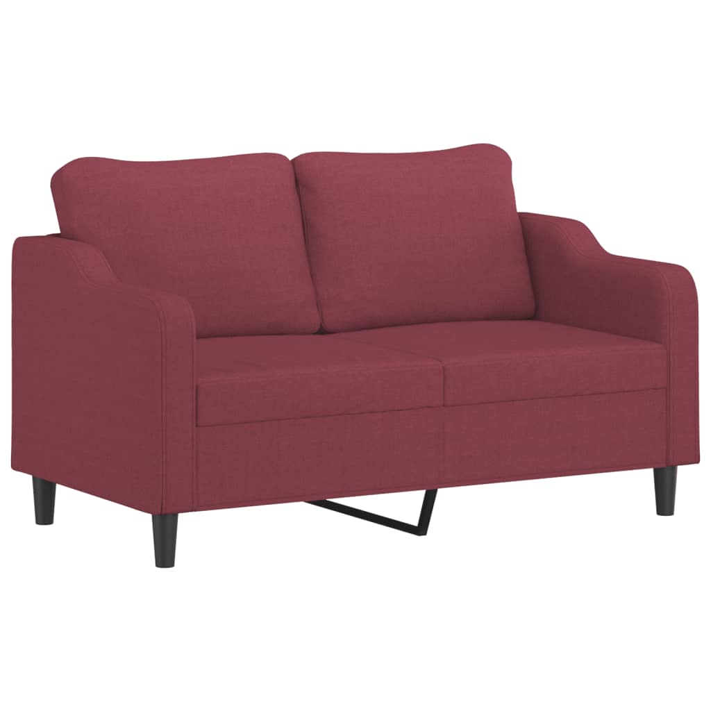 2-delige Loungeset met kussens stof wijnrood is nu te koop bij PeponiXL, paradijselijk wonen!