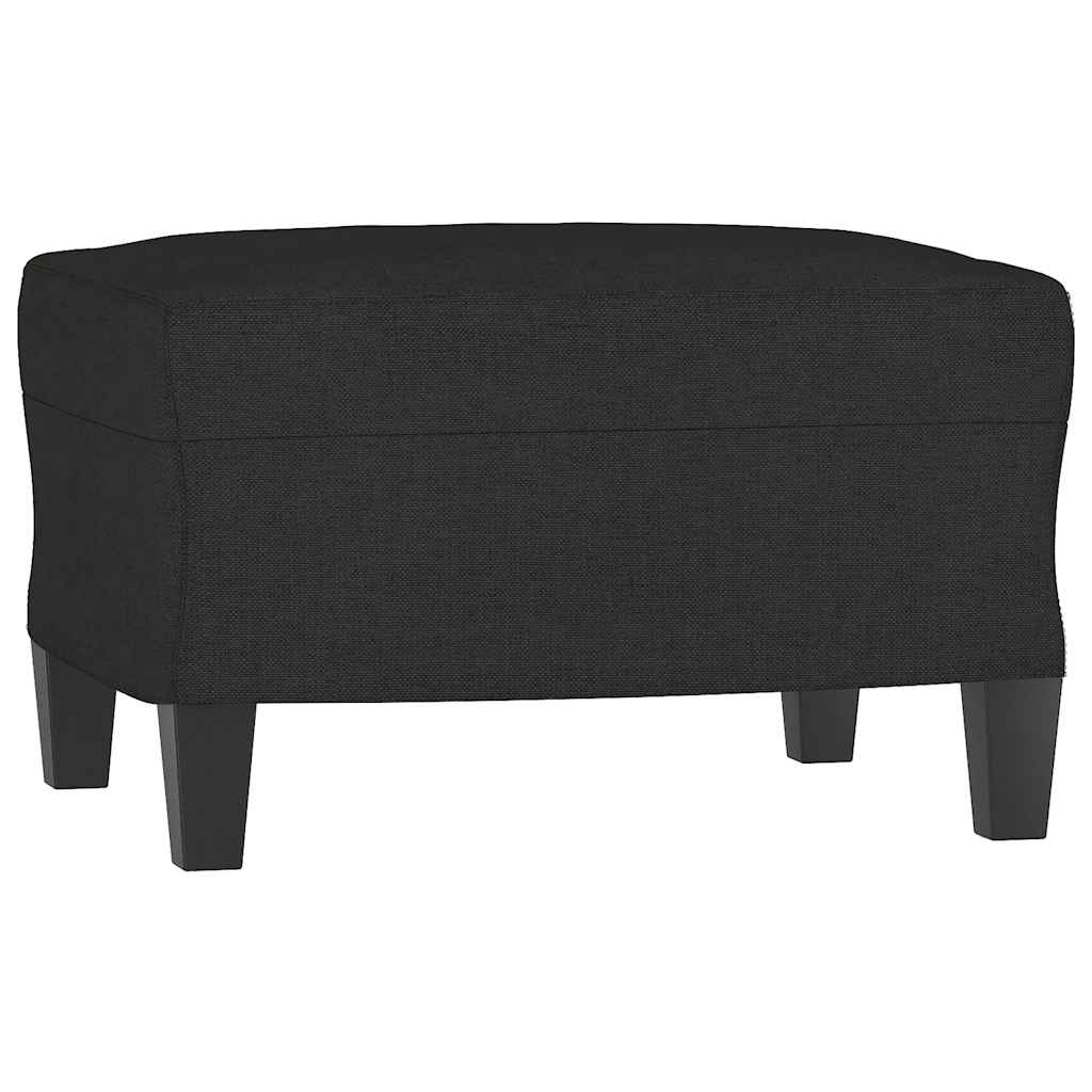 3-delige loungeset met kussens stof zwart is nu te koop bij PeponiXL, paradijselijk wonen!