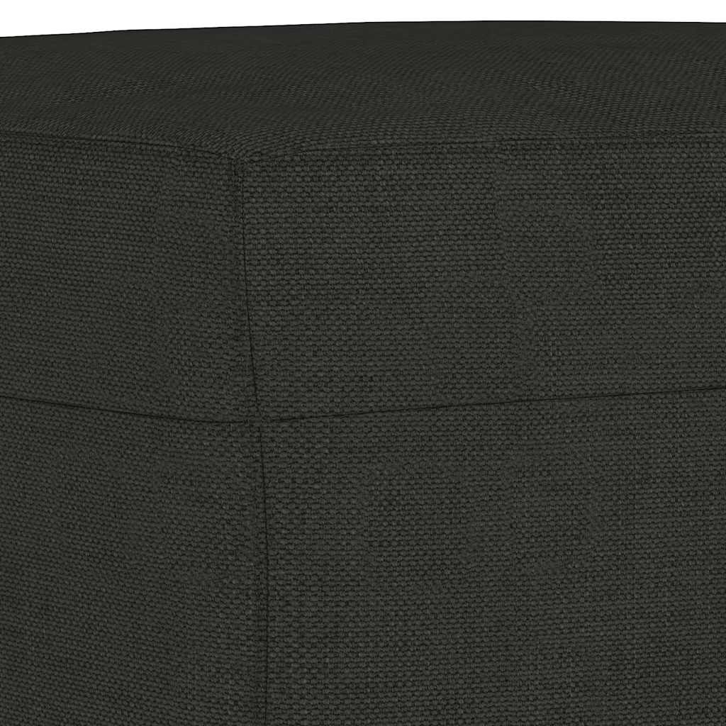 3-delige loungeset met kussens stof zwart is nu te koop bij PeponiXL, paradijselijk wonen!