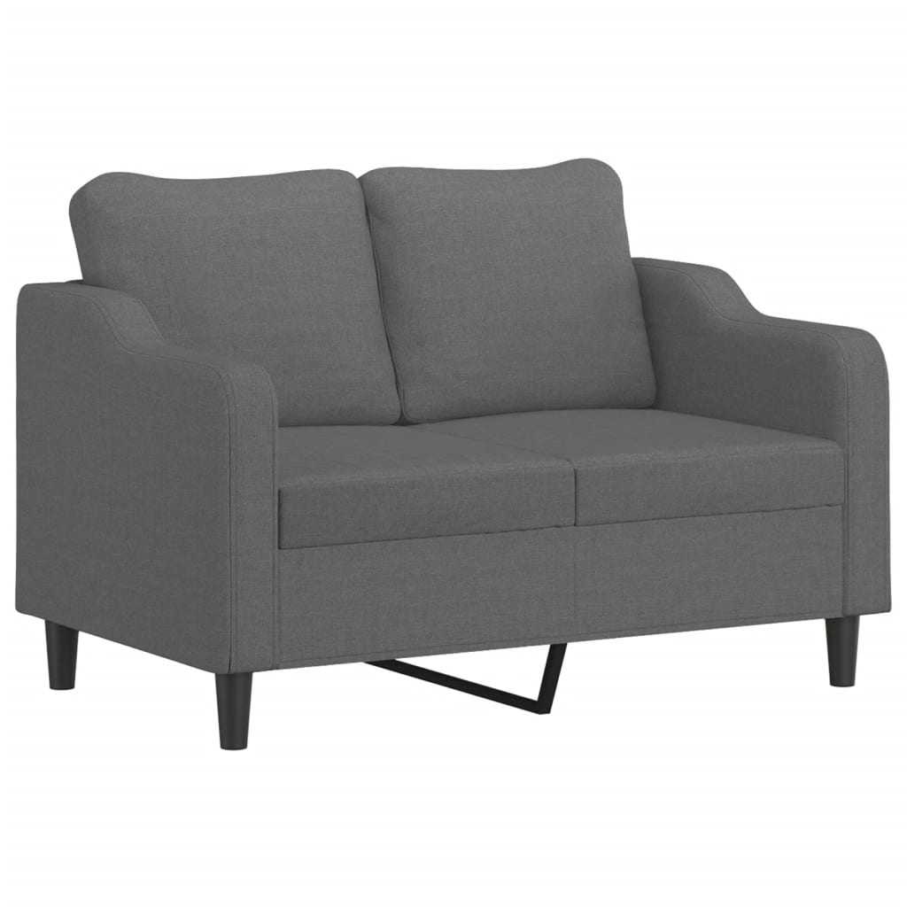 2-delige Loungeset met kussens stof donkergrijs is nu te koop bij PeponiXL, paradijselijk wonen!