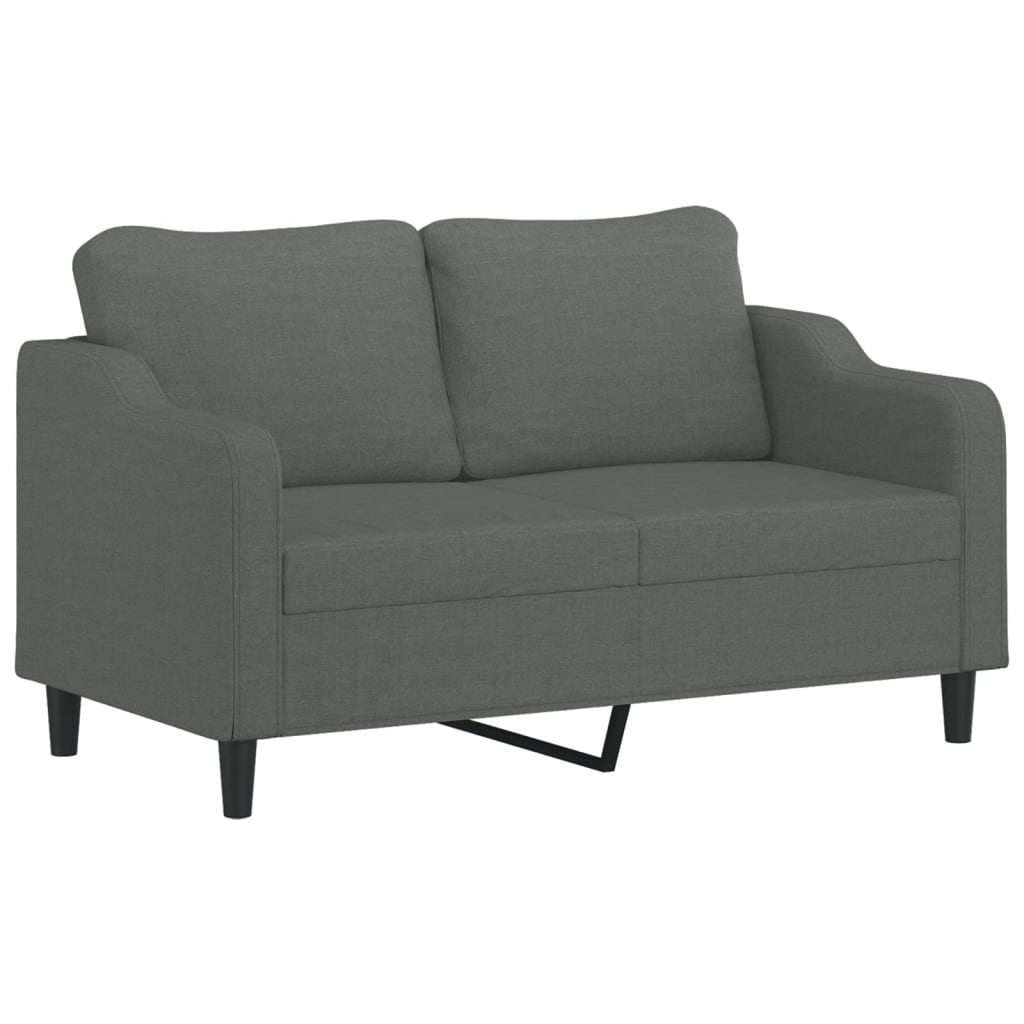 2-delige Loungeset met kussens stof donkergrijs is nu te koop bij PeponiXL, paradijselijk wonen!