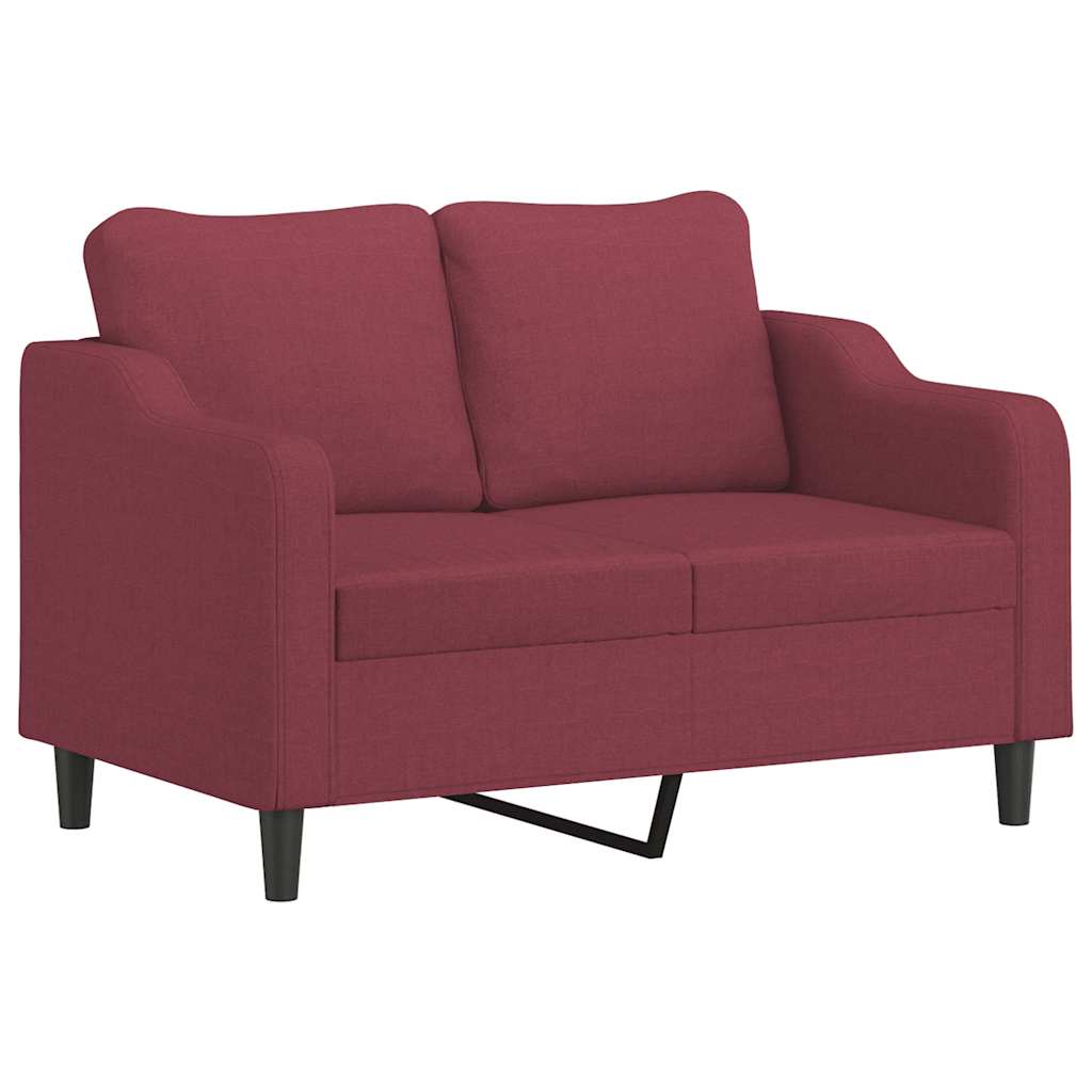 2-delige Loungeset met kussens stof wijnrood is nu te koop bij PeponiXL, paradijselijk wonen!