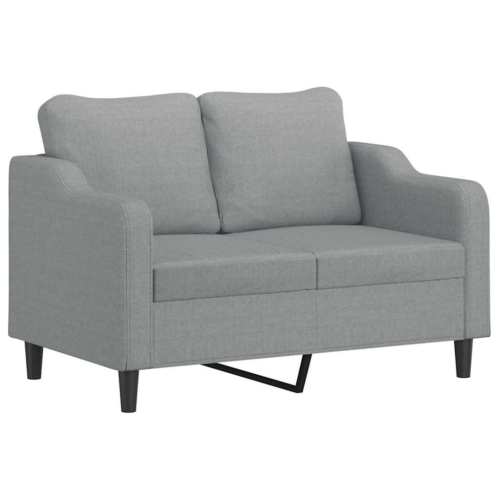 3-delige Loungeset met kussens stof lichtgrijs is nu te koop bij PeponiXL, paradijselijk wonen!