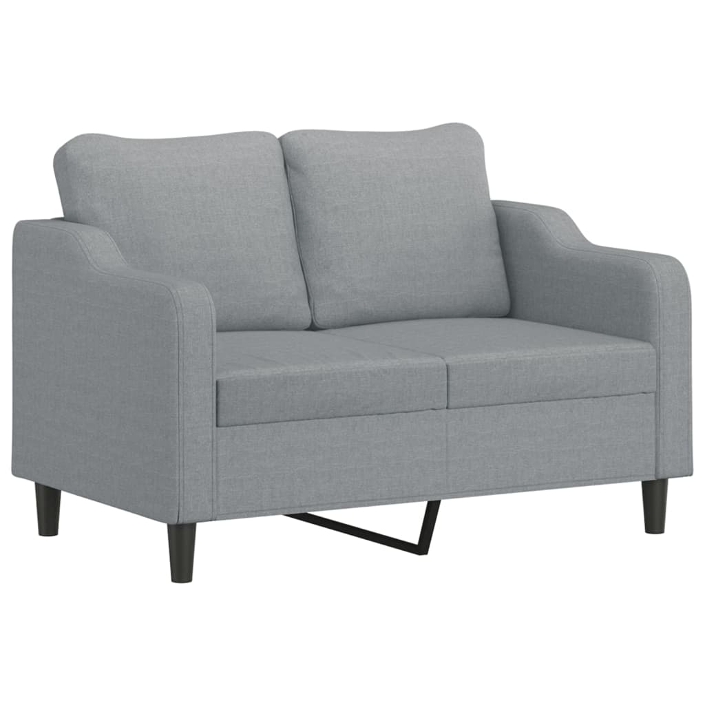 2-delige Loungeset met kussens stof lichtgrijs is nu te koop bij PeponiXL, paradijselijk wonen!