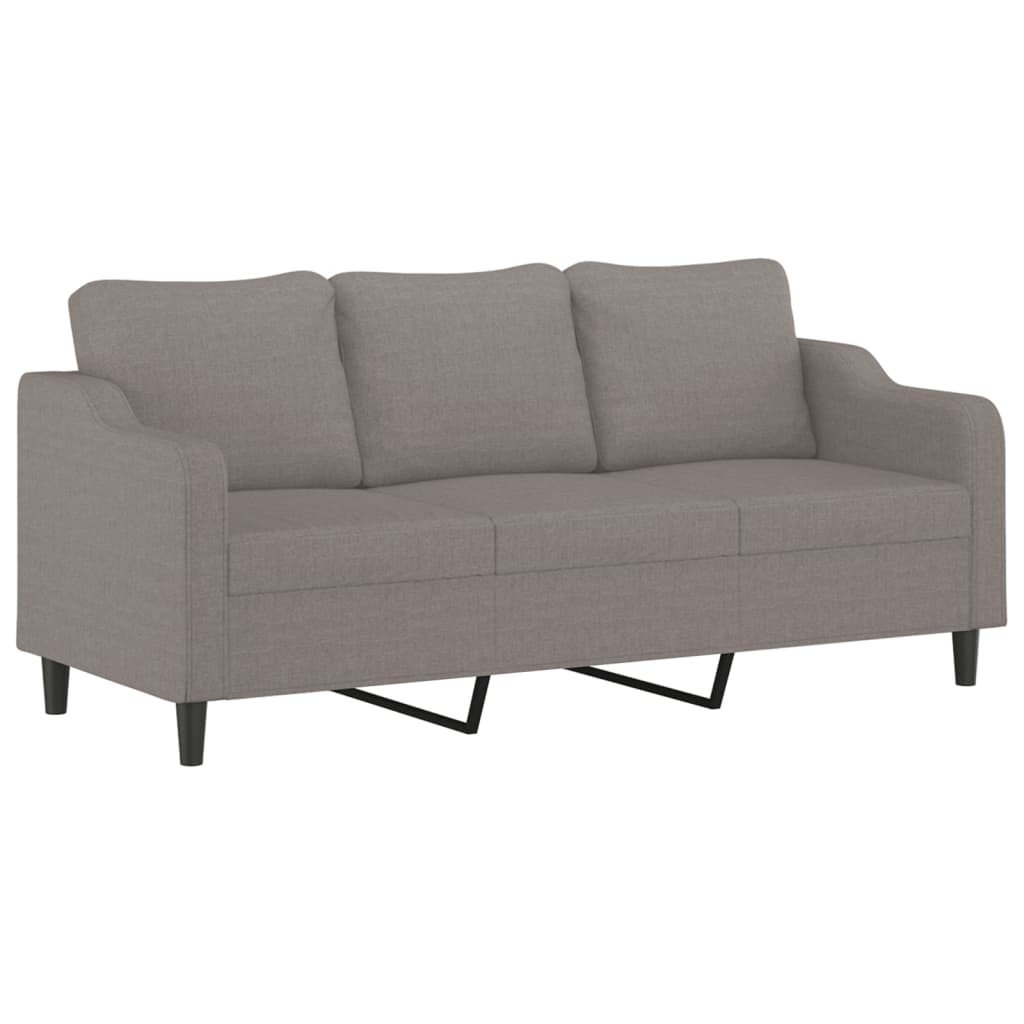 3-delige Loungeset met kussens stof taupe is nu te koop bij PeponiXL, paradijselijk wonen!