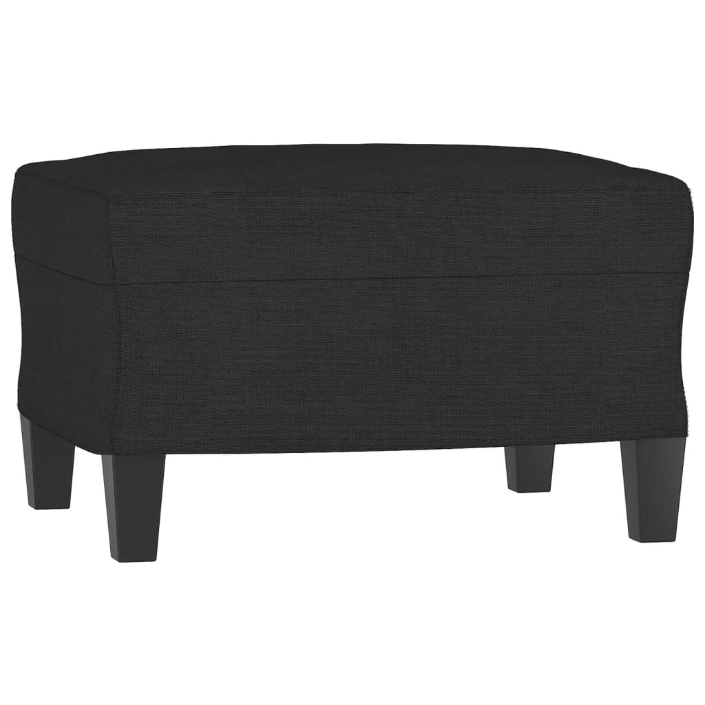 3-delige Loungeset met kussens stof zwart is nu te koop bij PeponiXL, paradijselijk wonen!