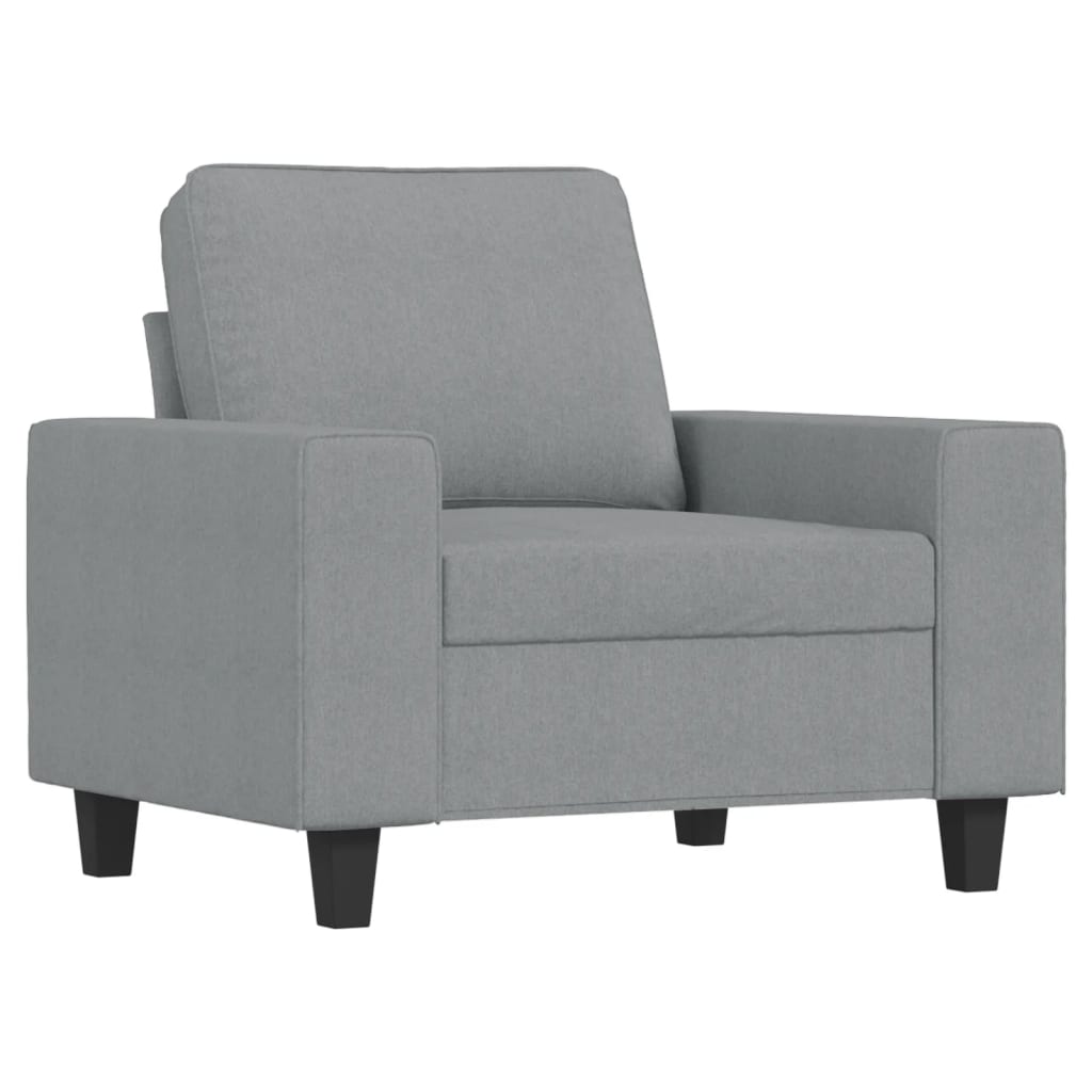 3-delige Loungeset stof lichtgrijs is nu te koop bij PeponiXL, paradijselijk wonen!