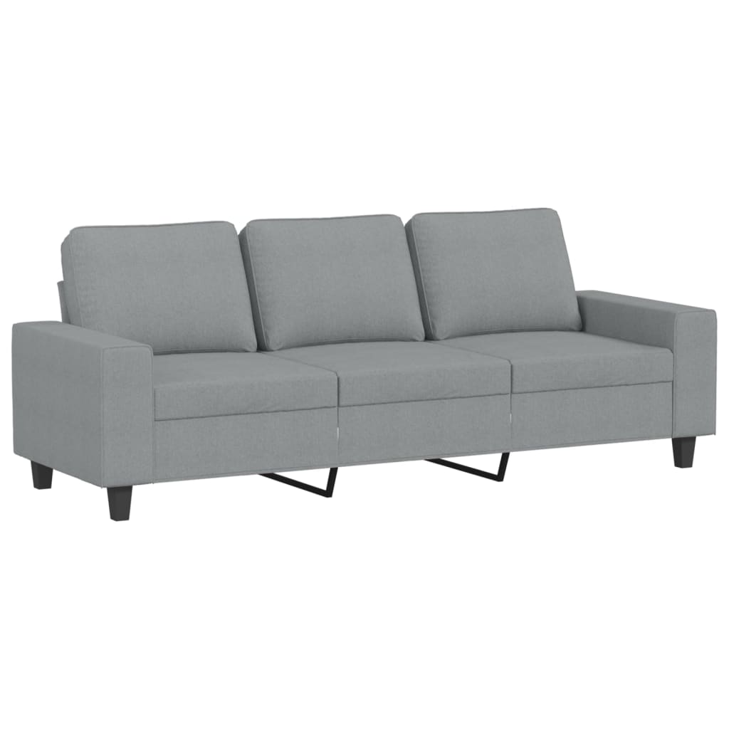 3-delige Loungeset stof lichtgrijs is nu te koop bij PeponiXL, paradijselijk wonen!