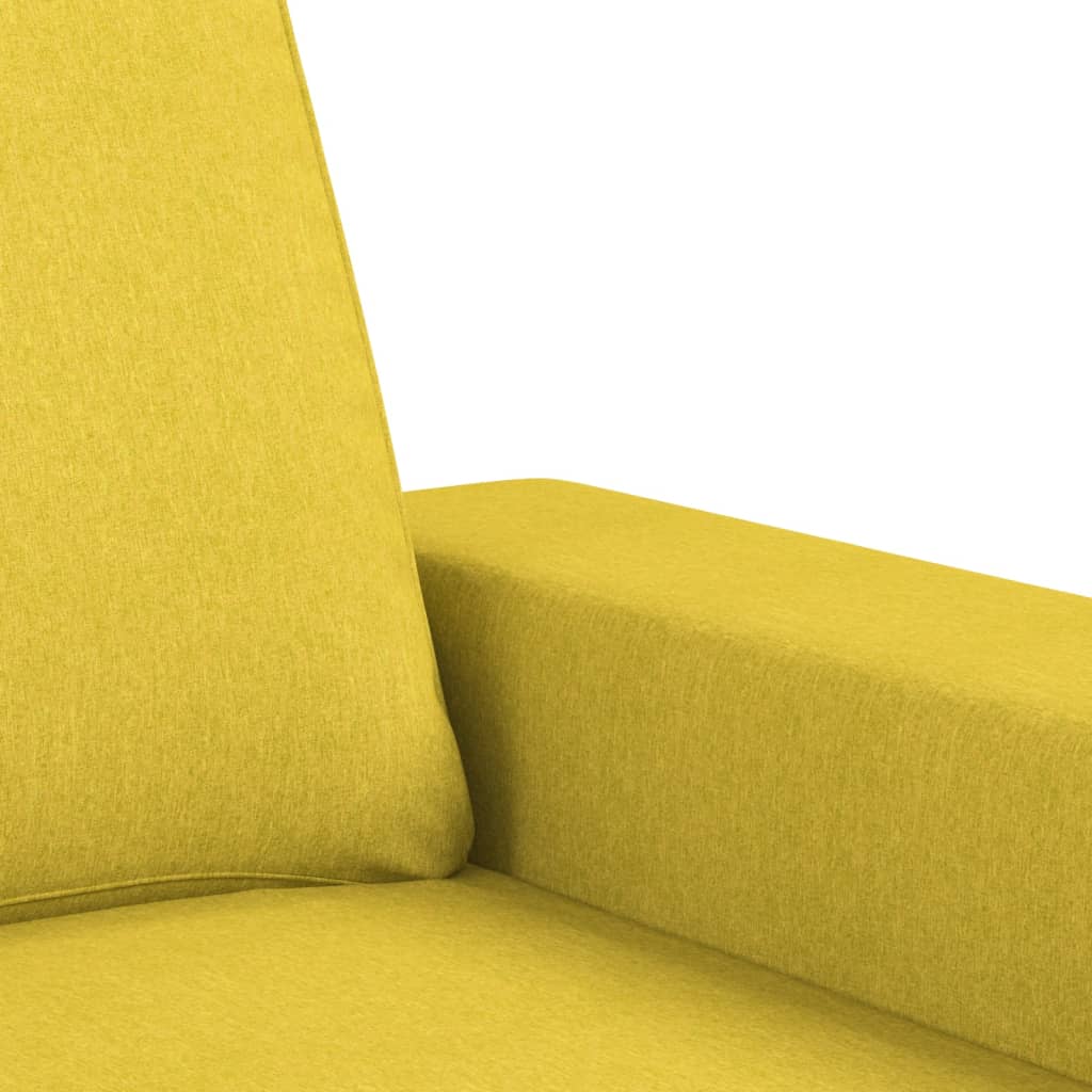 3-delige Loungeset stof lichtgeel is nu te koop bij PeponiXL, paradijselijk wonen!