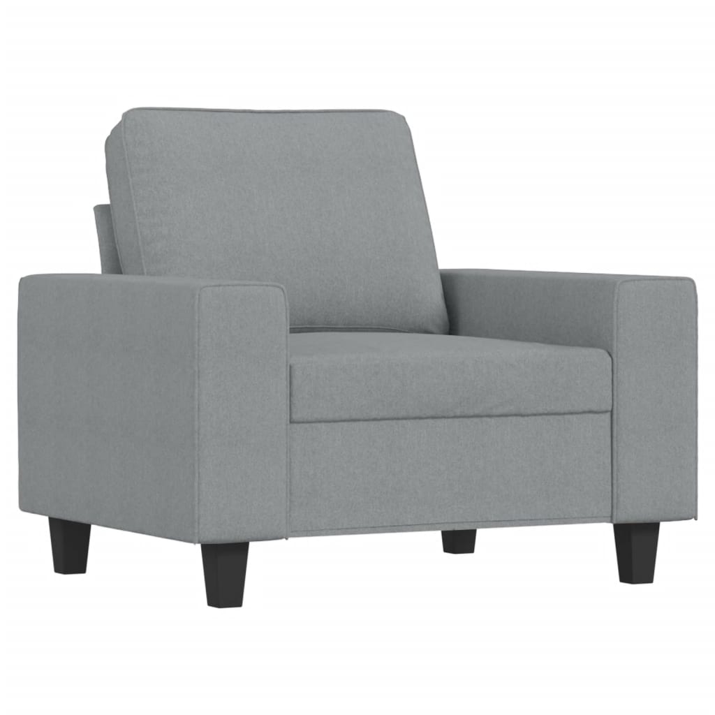4-delige Loungeset stof lichtgrijs is nu te koop bij PeponiXL, paradijselijk wonen!