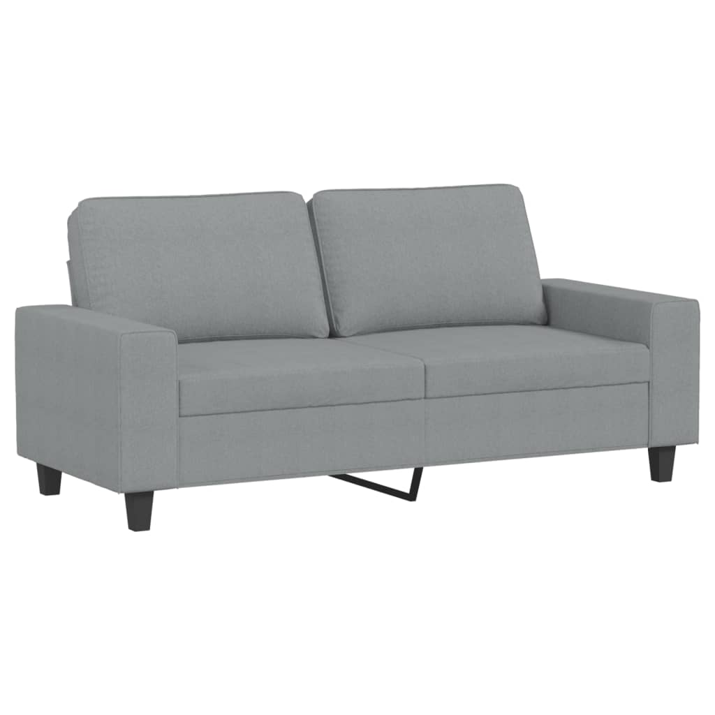 2-delige Loungeset stof lichtgrijs is nu te koop bij PeponiXL, paradijselijk wonen!