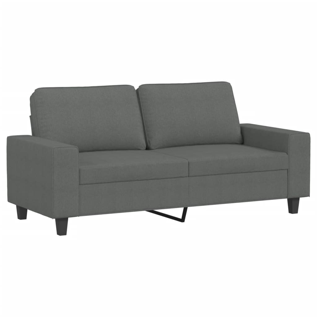 2-delige Loungeset stof donkergrijs is nu te koop bij PeponiXL, paradijselijk wonen!