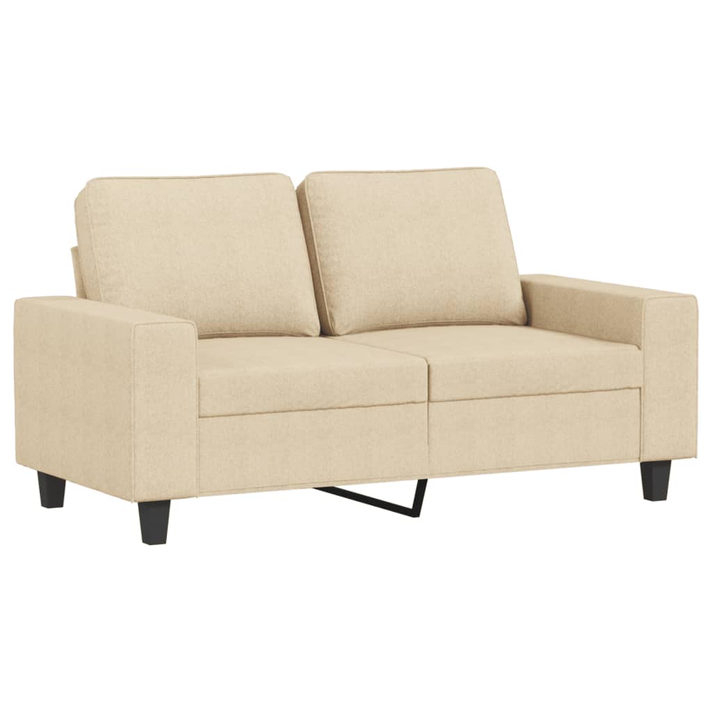 2-delige Loungeset stof crèmekleurig is nu te koop bij PeponiXL, paradijselijk wonen!