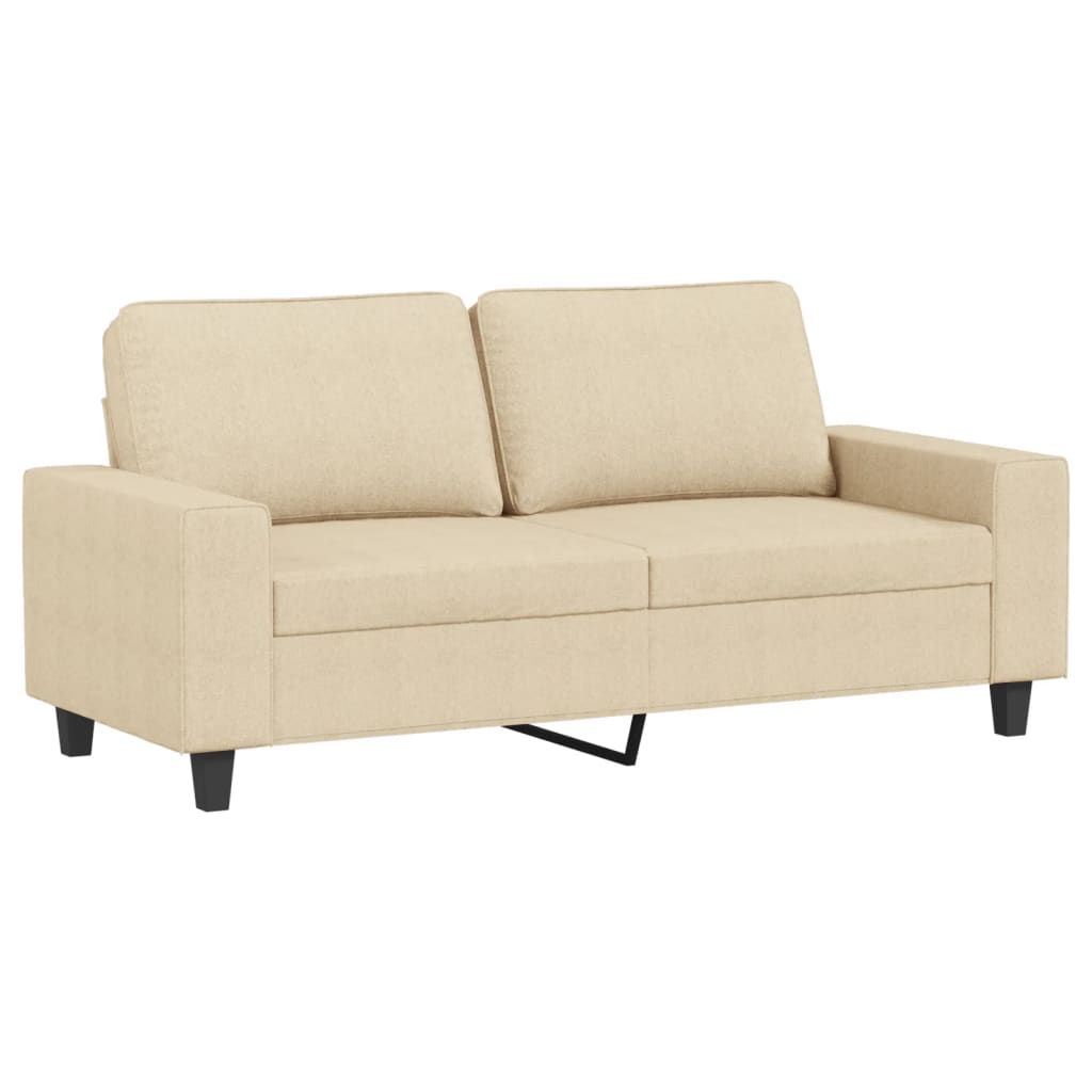 2-delige Loungeset stof crèmekleurig is nu te koop bij PeponiXL, paradijselijk wonen!