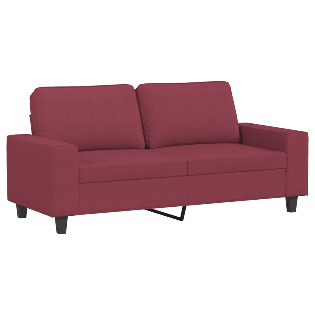 2-delige Loungeset stof wijnrood is nu te koop bij PeponiXL, paradijselijk wonen!