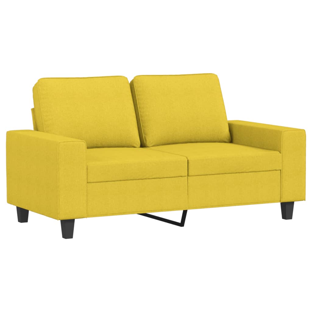 3-delige Loungeset stof lichtgeel is nu te koop bij PeponiXL, paradijselijk wonen!