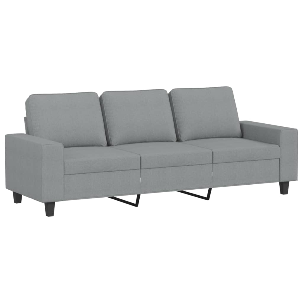 2-delige Loungeset stof lichtgrijs is nu te koop bij PeponiXL, paradijselijk wonen!