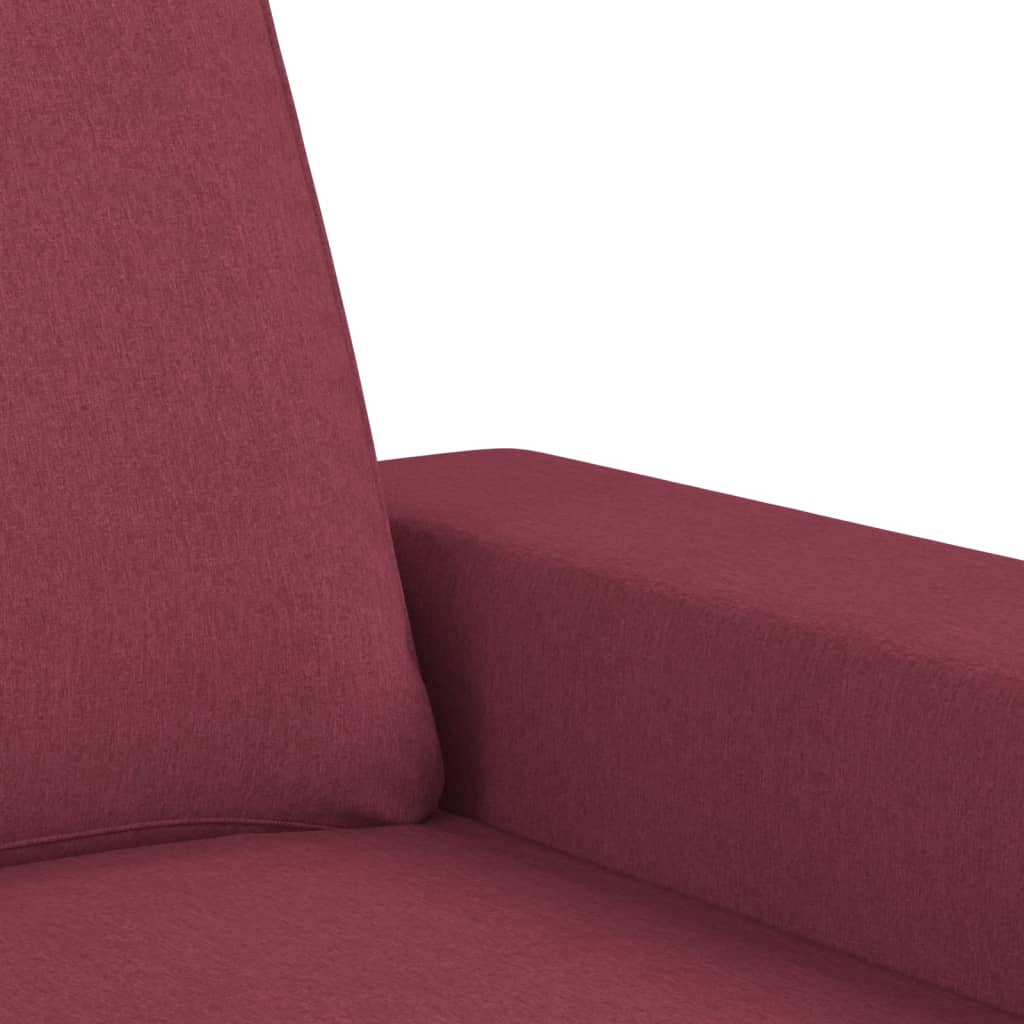 2-delige Loungeset stof wijnrood is nu te koop bij PeponiXL, paradijselijk wonen!