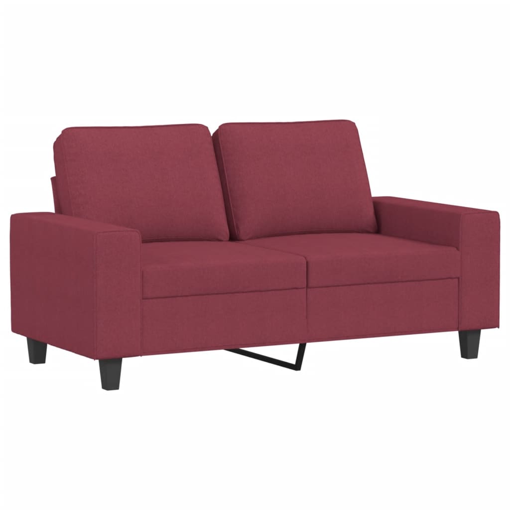 3-delige Loungeset stof wijnrood is nu te koop bij PeponiXL, paradijselijk wonen!