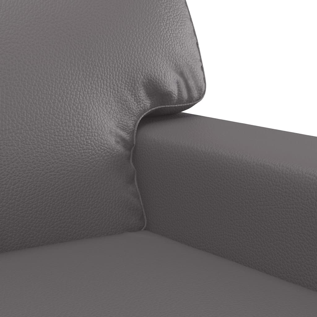 2-delige Loungeset kunstleer grijs is nu te koop bij PeponiXL, paradijselijk wonen!