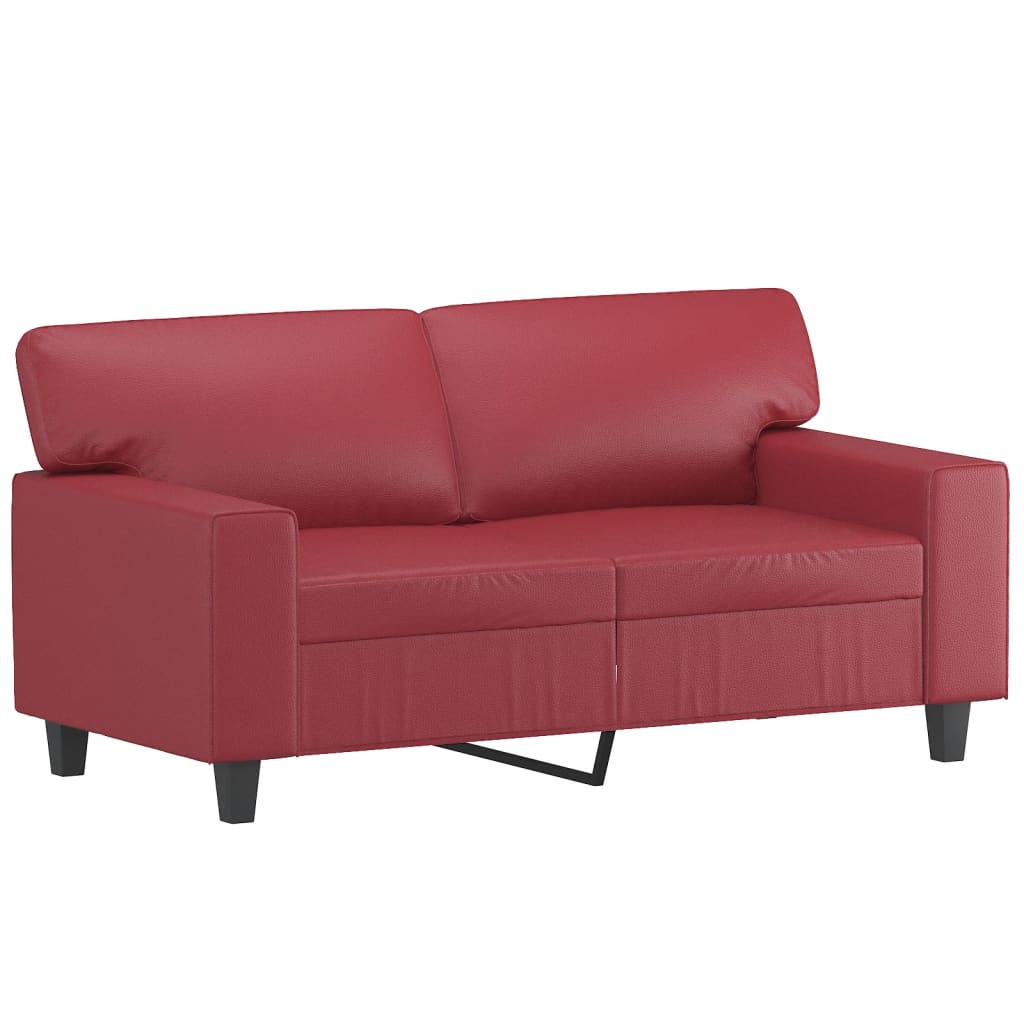 2-delige Loungeset kunstleer wijnrood is nu te koop bij PeponiXL, paradijselijk wonen!