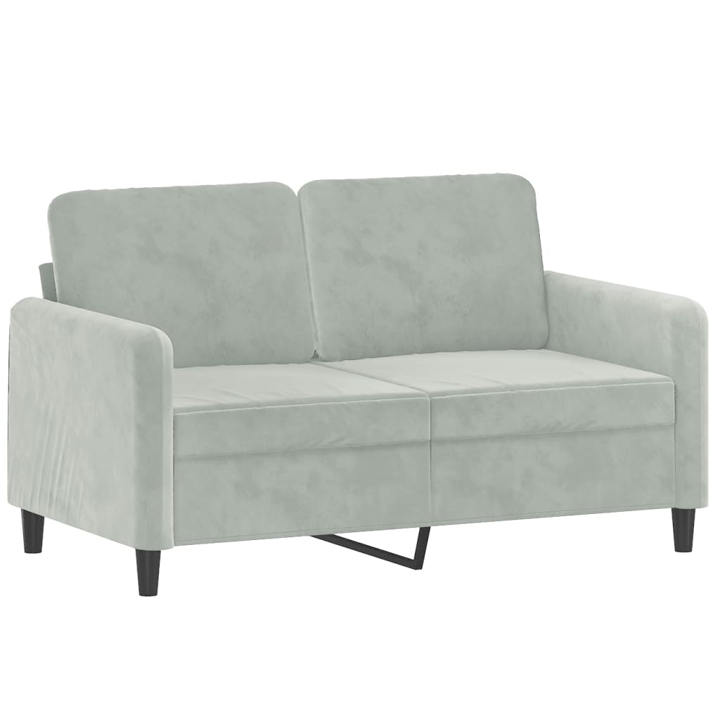 3-delige Loungeset fluweel lichtgrijs is nu te koop bij PeponiXL, paradijselijk wonen!