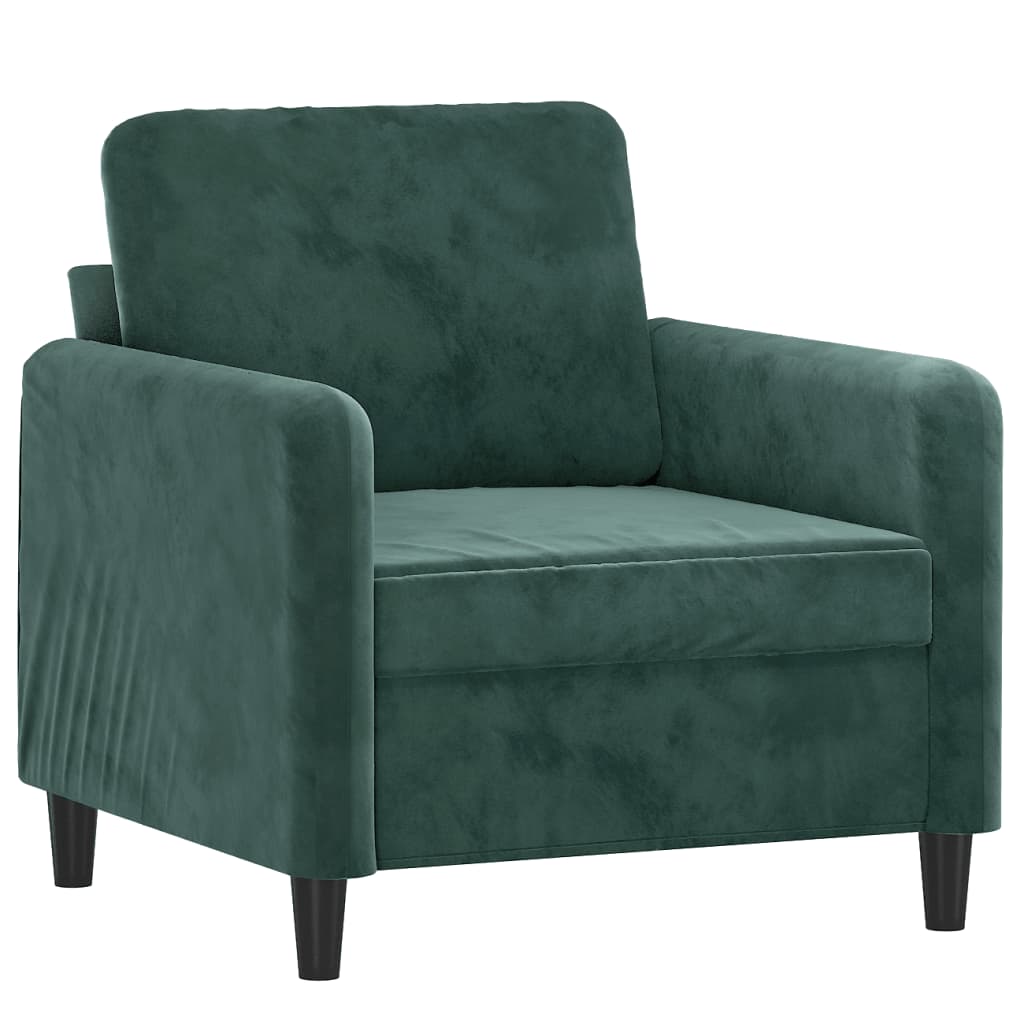3-delige Loungeset fluweel donkergroen is nu te koop bij PeponiXL, paradijselijk wonen!