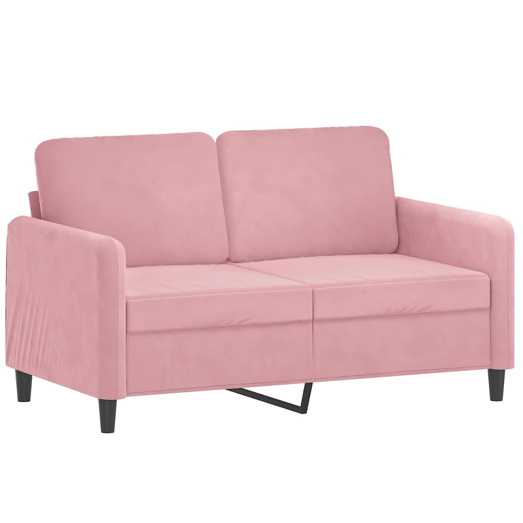 3-delige Loungeset fluweel roze