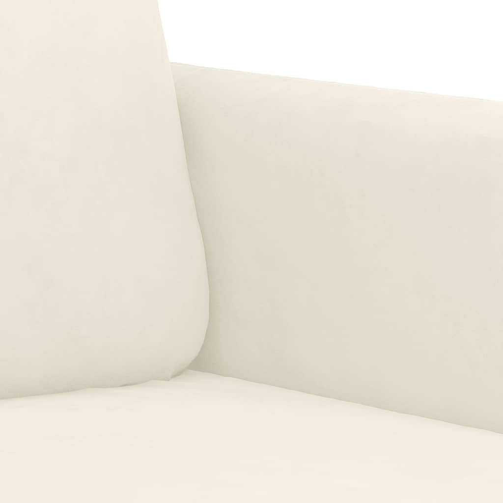 3-delige Loungeset fluweel crèmekleurig is nu te koop bij PeponiXL, paradijselijk wonen!