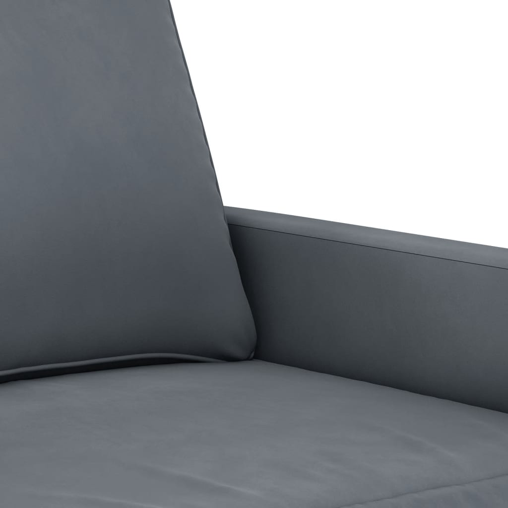 4-delige Loungeset fluweel donkergrijs is nu te koop bij PeponiXL, paradijselijk wonen!