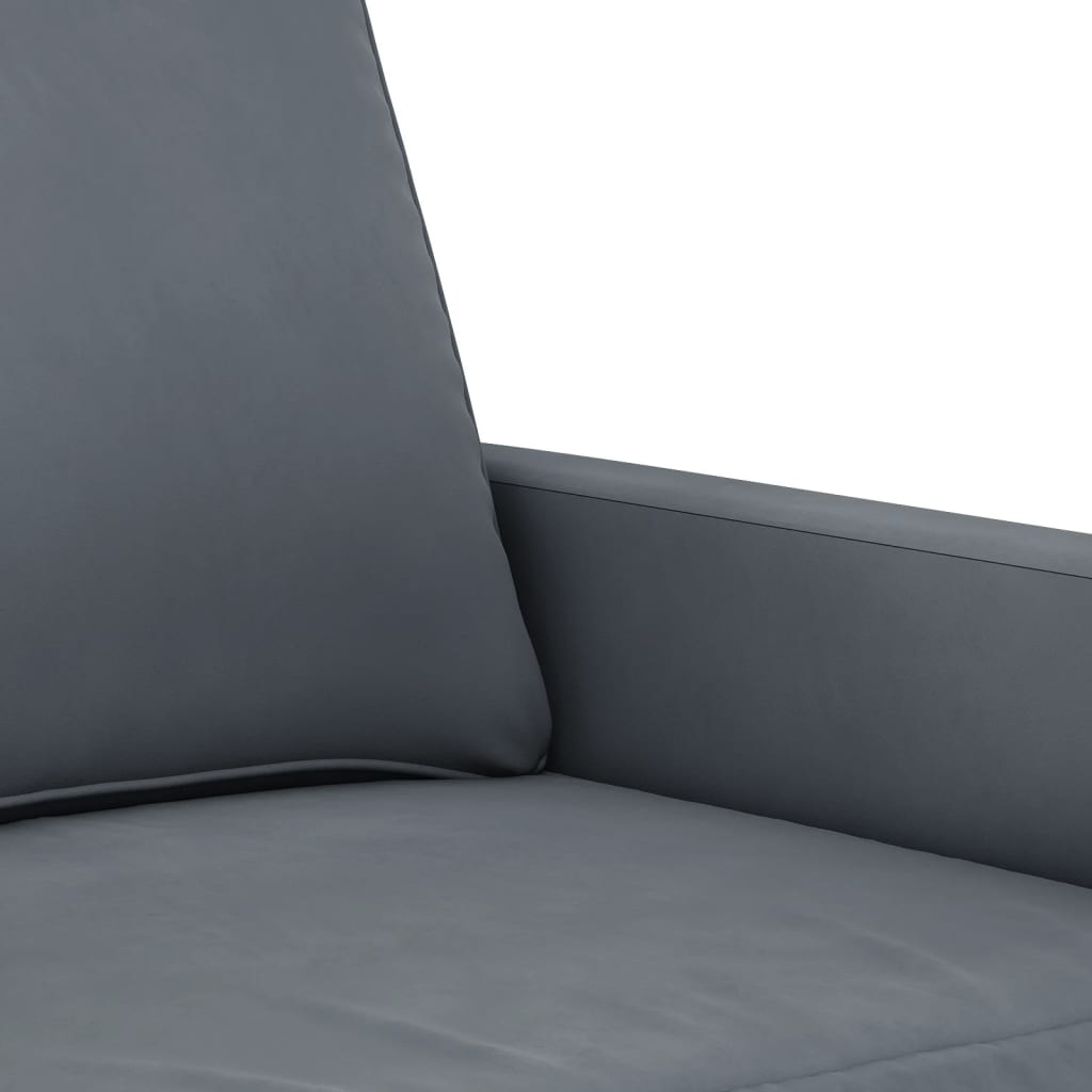 4-delige Loungeset met kussens fluweel donkergrijs is nu te koop bij PeponiXL, paradijselijk wonen!