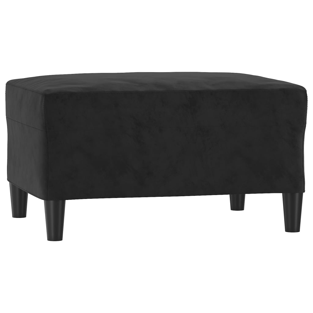 4-delige Loungeset met kussens fluweel zwart is nu te koop bij PeponiXL, paradijselijk wonen!