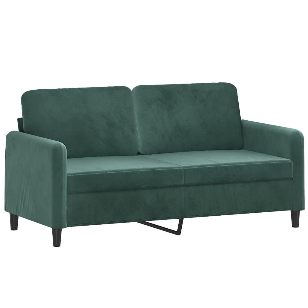 2-delige Loungeset fluweel donkergroen is nu te koop bij PeponiXL, paradijselijk wonen!