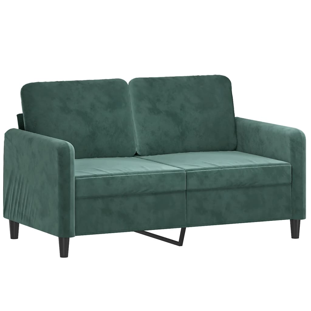 2-delige Loungeset met kussens fluweel donkergroen is nu te koop bij PeponiXL, paradijselijk wonen!