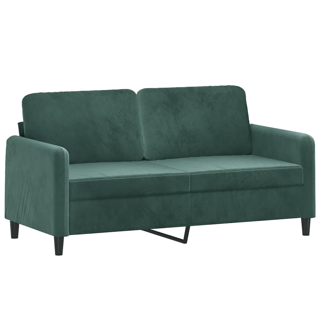 2-delige Loungeset met kussens fluweel donkergroen is nu te koop bij PeponiXL, paradijselijk wonen!