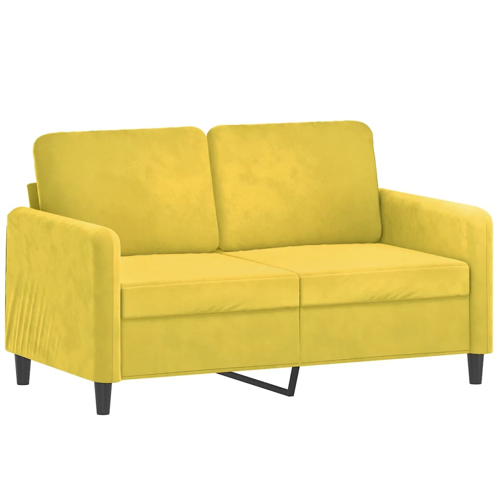 2-delige Loungeset met kussens fluweel geel is nu te koop bij PeponiXL, paradijselijk wonen!