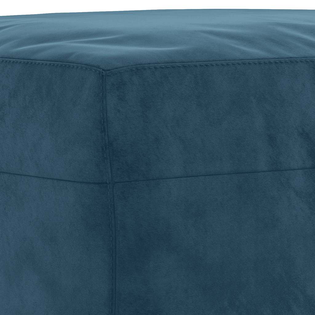 3-delige Loungeset met kussens fluweel blauw is nu te koop bij PeponiXL, paradijselijk wonen!