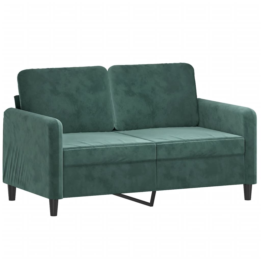 2-delige Loungeset fluweel donkergroen is nu te koop bij PeponiXL, paradijselijk wonen!