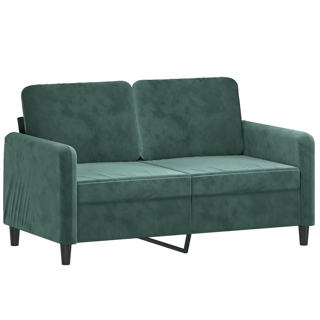 2-delige Loungeset met kussens fluweel donkergroen is nu te koop bij PeponiXL, paradijselijk wonen!