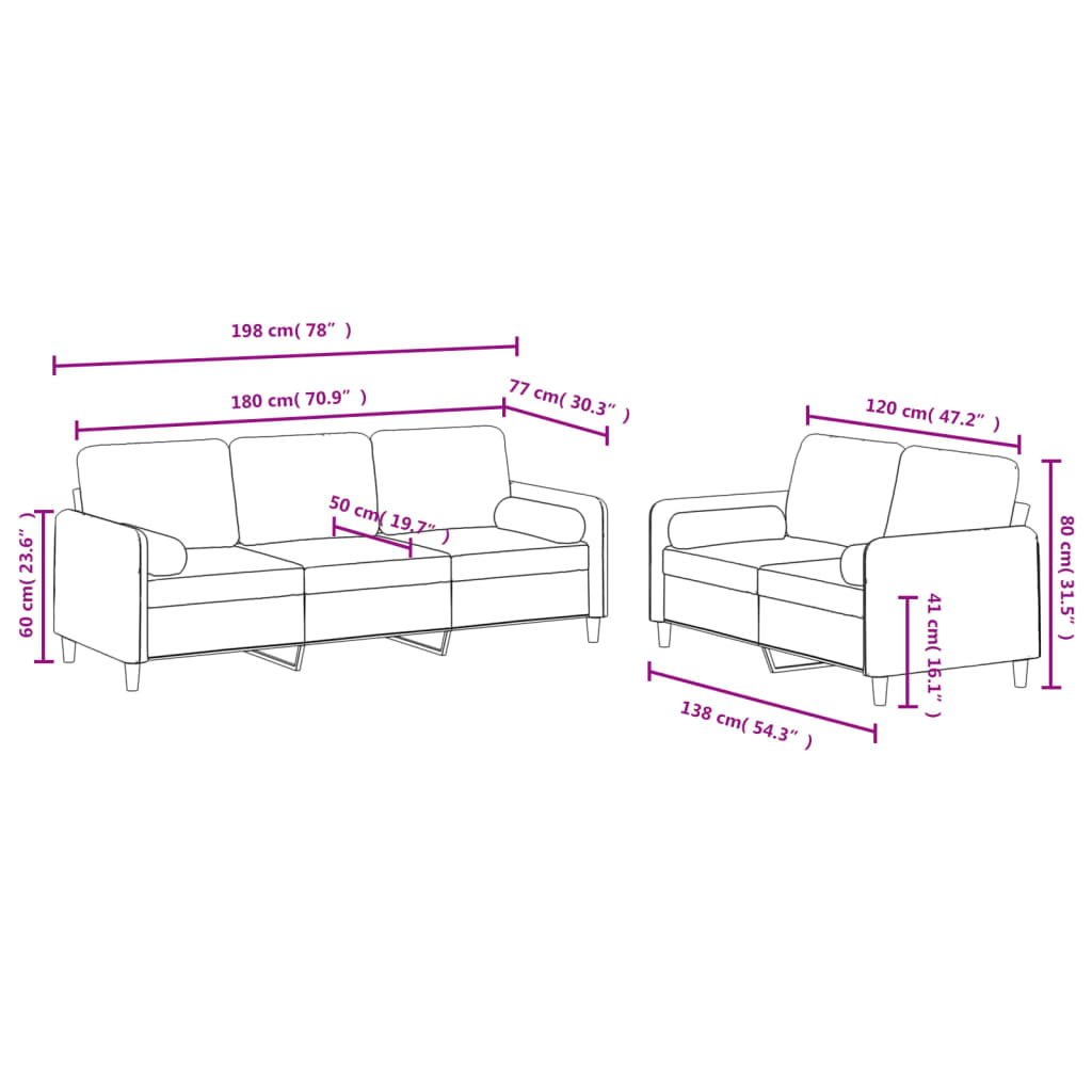 2-delige Loungeset met kussens fluweel donkergroen is nu te koop bij PeponiXL, paradijselijk wonen!