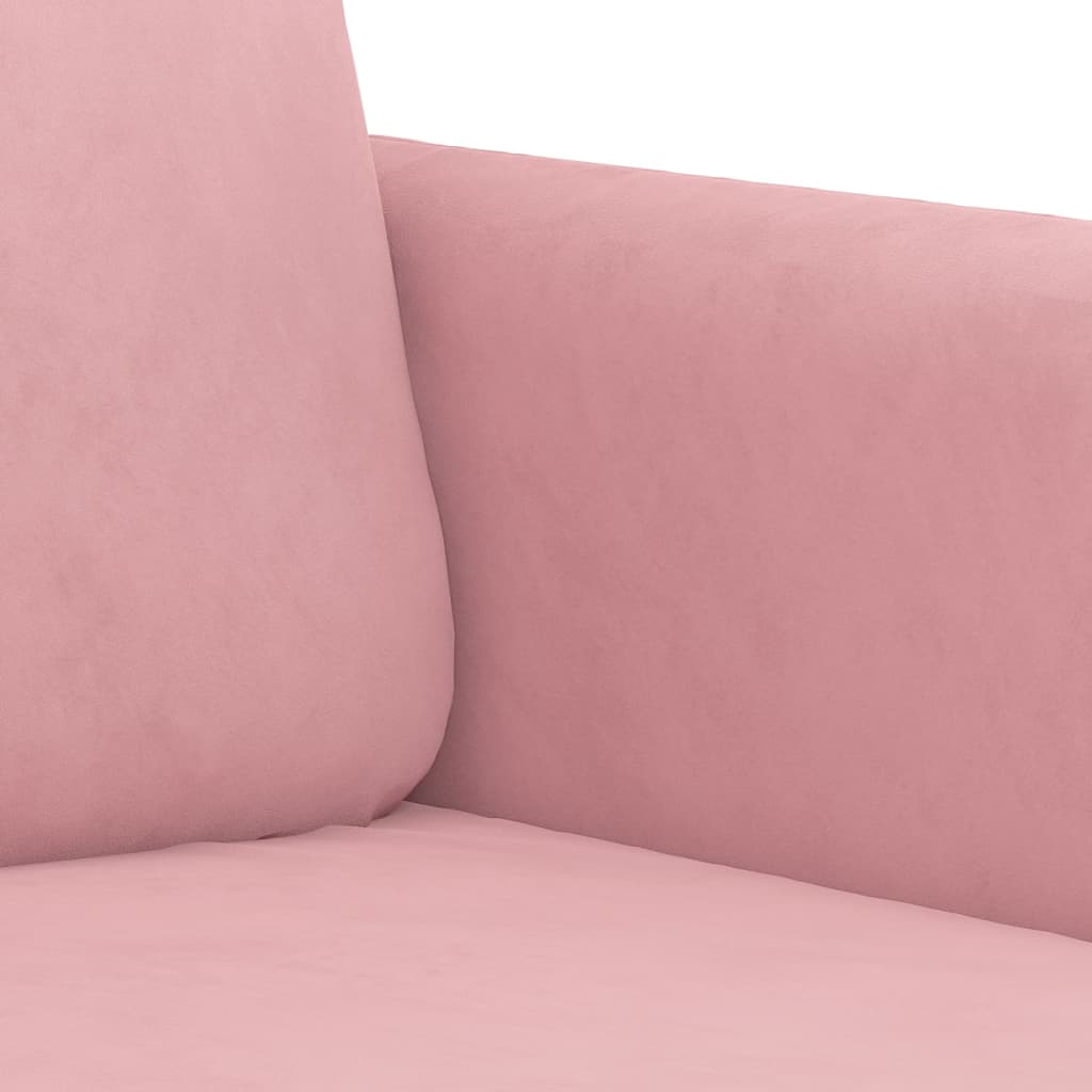 2-delige Loungeset met kussens fluweel roze is nu te koop bij PeponiXL, paradijselijk wonen!