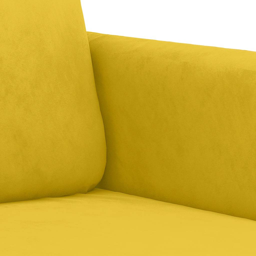 2-delige Loungeset met kussens fluweel geel is nu te koop bij PeponiXL, paradijselijk wonen!