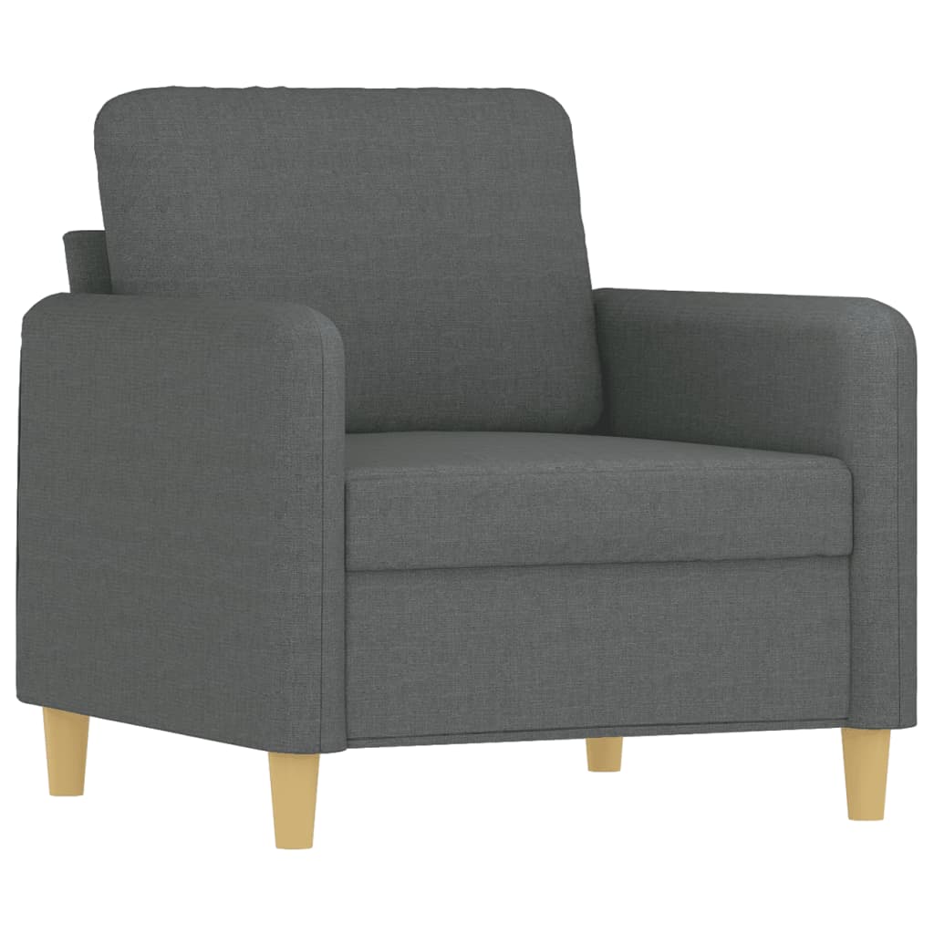 3-delige Loungeset met kussens stof donkergrijs is nu te koop bij PeponiXL, paradijselijk wonen!