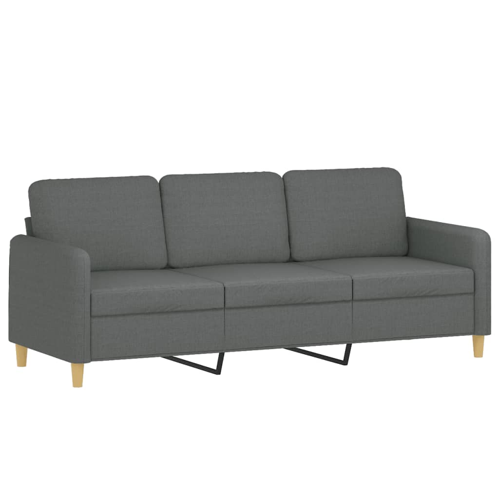 3-delige Loungeset met kussens stof donkergrijs is nu te koop bij PeponiXL, paradijselijk wonen!