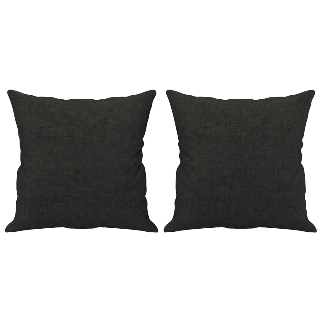 3-delige Loungeset met kussens stof zwart is nu te koop bij PeponiXL, paradijselijk wonen!